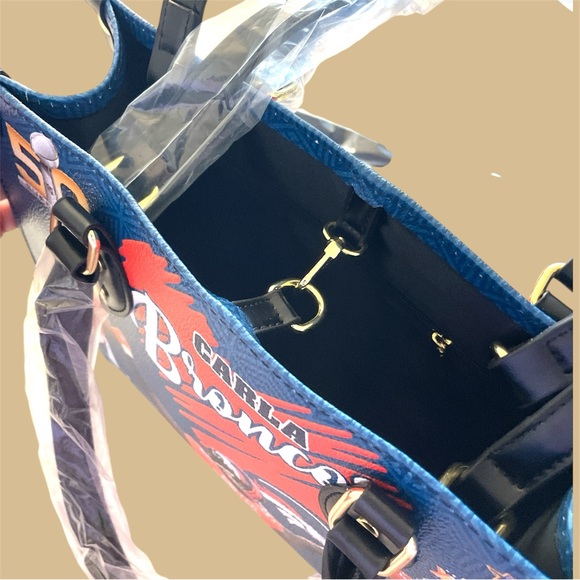 Vtg 2016 NEW Design Denver Broncos Purse NFL 50th Super Bowl Shoulder Bag Discon - Picture 6 of 6